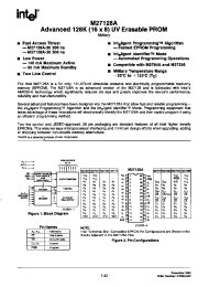 Datasheet M27128A manufacturer INTEL